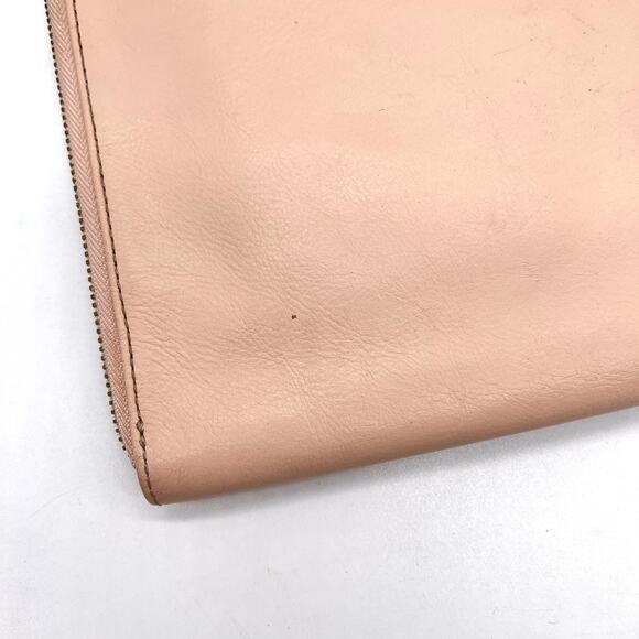MARK AND GRAHAM Commute Clutch Blush Pink Leather Travel Business Accessory - Picture 5 of 16